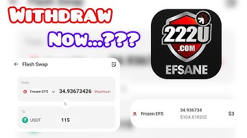 Efsane Withdrawal now: Can you withdraw Frozen EFS?