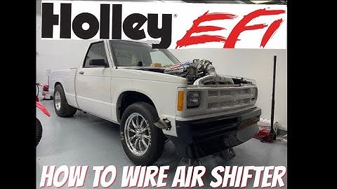 How to wire a air shifter with Holley efi