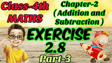 #wordproblembasedonsubtraction class-4th,Ch-2(ADDITION AND SUBTRACTION),Ex. 2.8(Part-3) #Evergreen