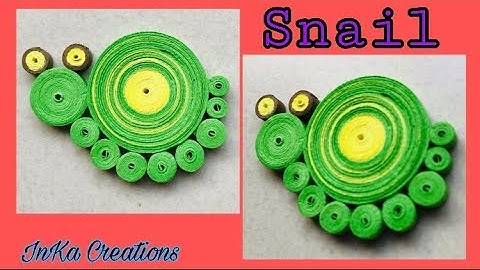 DIY Snail Quiiled|How to make Quilled snail|Quilling animals tutorial|Paper snail|Easy paper animals