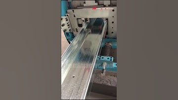 C channel forming machine,  CZ purlin roll forming machine video in customer plant | METALMACTEC.com