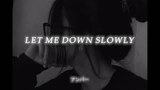 Let Me Down Slowly (Slowed + Reverb) Resimi