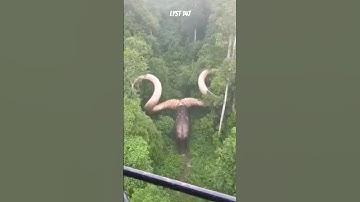 Sinh vật Bò khổng lồ di chuyển trên rừng rậm Amazon. #dongvat