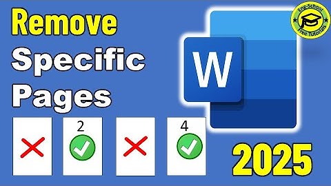 How to remove page numbers from certain pages in Word Documents?