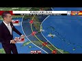 Hurricane Elsa impacting eastern Caribbean, moving toward Hispaniola and Cuba