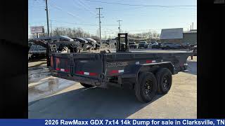 Wonderful 2026 RawMaxx GDX Dump Trailer For Sale in Clarksville, TN