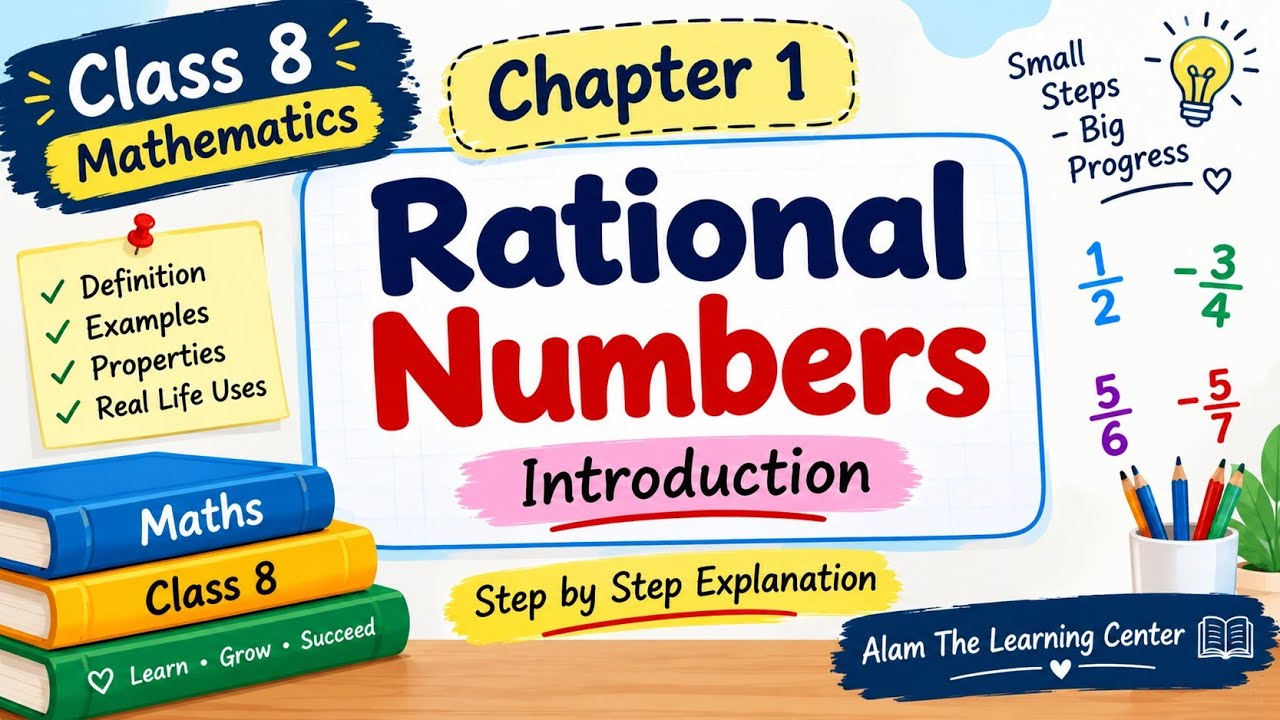 Class 8 Maths Chapter 1 🔥 Introduction to Rational Numbers | NCERT ...
