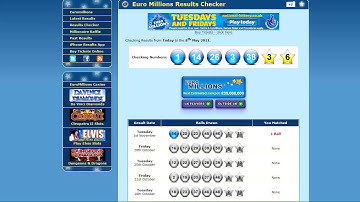 Euro Millions Results Checker