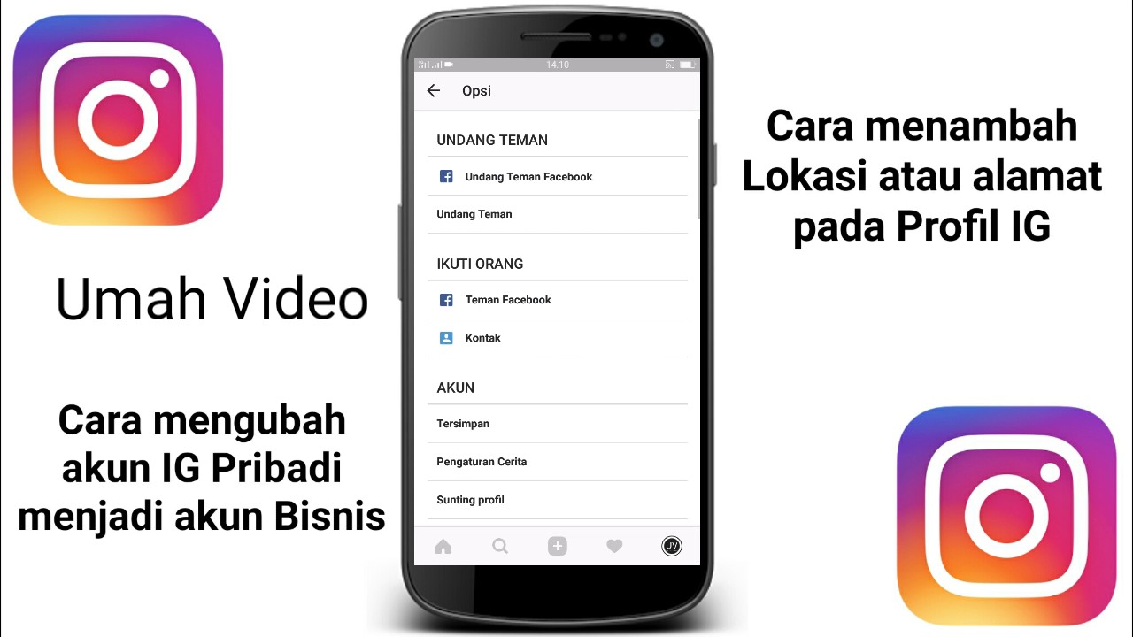 Cara Menambah Alamat Atau Lokasi Pada Profil Instagram YouTube