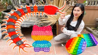 Changcady and the giant centipede - Remote control centipede model - Part 323