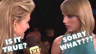 Taylor Swift With Rude Interviewers