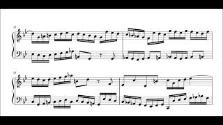 Bach インヴェンション【 二声  g moll 】