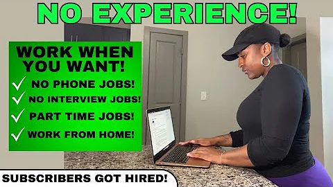 🙌🏾 THE BEST WORK FROM HOME JOBS TO START WITH! NO EXPERIENCE! WORK WHEN YOU WANT JOBS 2024!