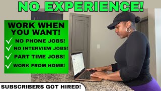 THE BEST WORK FROM HOME JOBS TO START WITH! NO EXPERIENCE! WORK WHEN YOU WANT JOBS 2024!