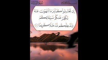 سورة النساء الآية ( 31 )