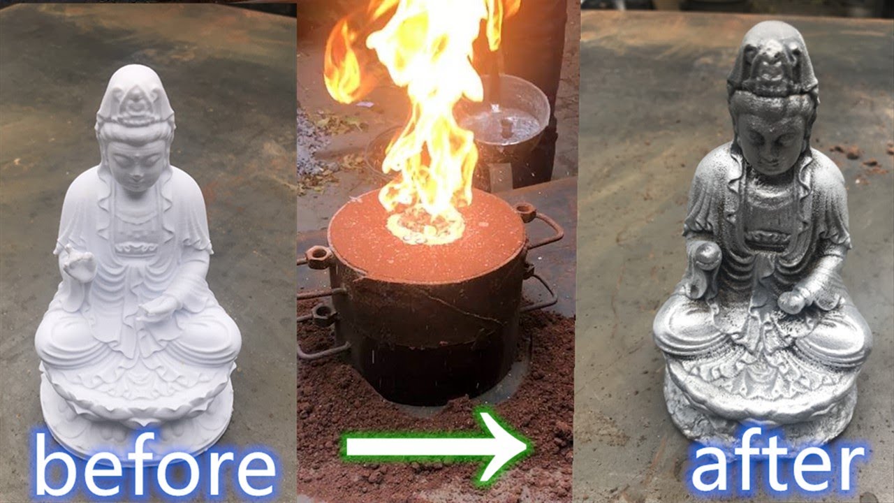 Aluminum products：Making metal Buddha