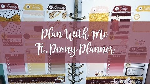 Plan With Me // Recollections A5 Planner // Ft. Peony Planner