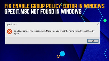 How To Fix Enable Group Policy Editor In Windows||   gpedit.msc Not Found In Windows