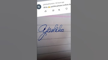 Yashika name write in cursive writing #beautiful#cursive#writing#shorts#clips#youtubeshorts