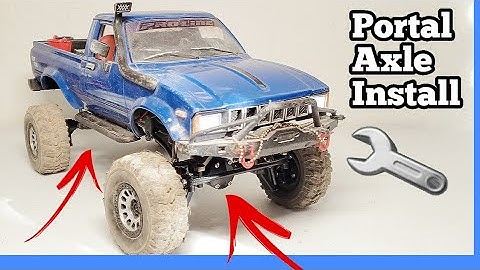 WPL C24 kit RBRC Portal Axles Install.