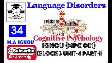 IGNOUMPC001|CognitivePsychology|LanguageDisorders|Block3|Unit4|Part1