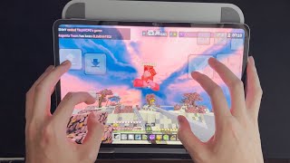 Minecraft Skywars Mobile HANDCAM on New Controls