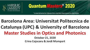 Barcelona Area: Master Studies in Optics and Photonics October 21, 2020