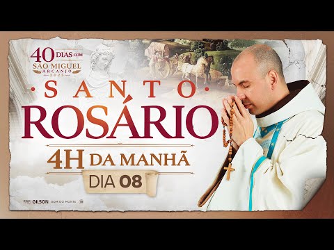 Santo Rosário | 40 Dias com São Miguel Arcanjo 2025 | 03:40 | 23/08 | 8° Dia | Live Ao vivo