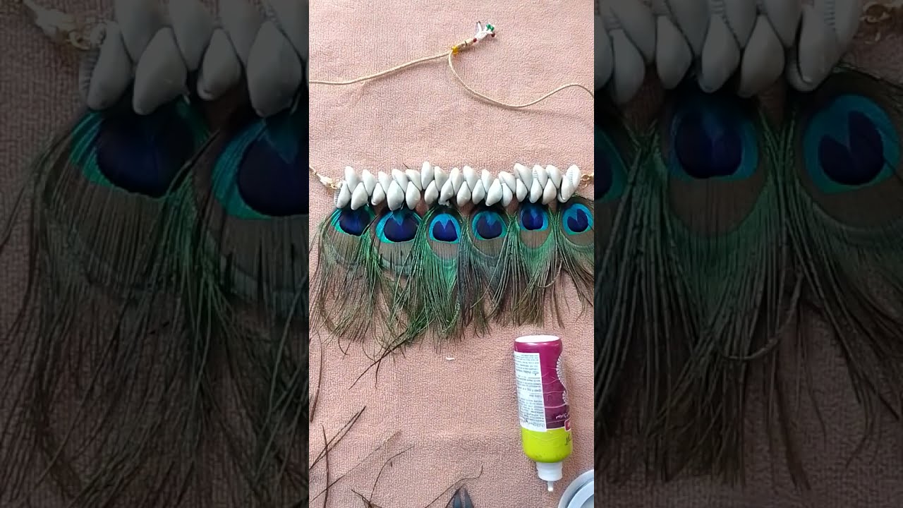 shell jewellery making/feather jewellery making/ morpankh jewellery/ peacock feather jewellery