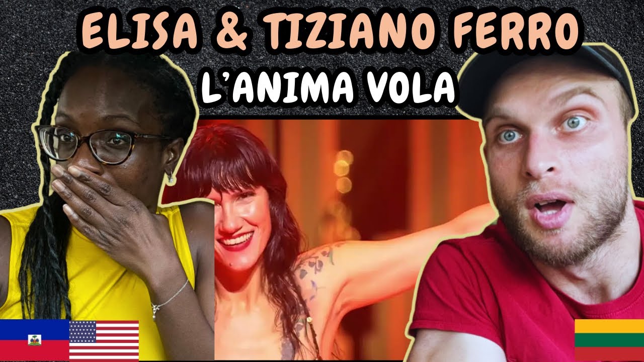 Реакция на Элизу и Тициано Ферро - L'anima Vola (Mediolanum Forum Assago 2023) | Первое слушание