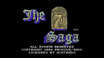 The 7th Saga (1993, Produce, SNES) - Intro Moive and Title Screen