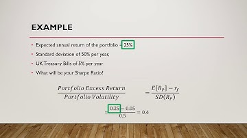 Sharpe Ratio - Part 1 - Easy Calculation and Definition