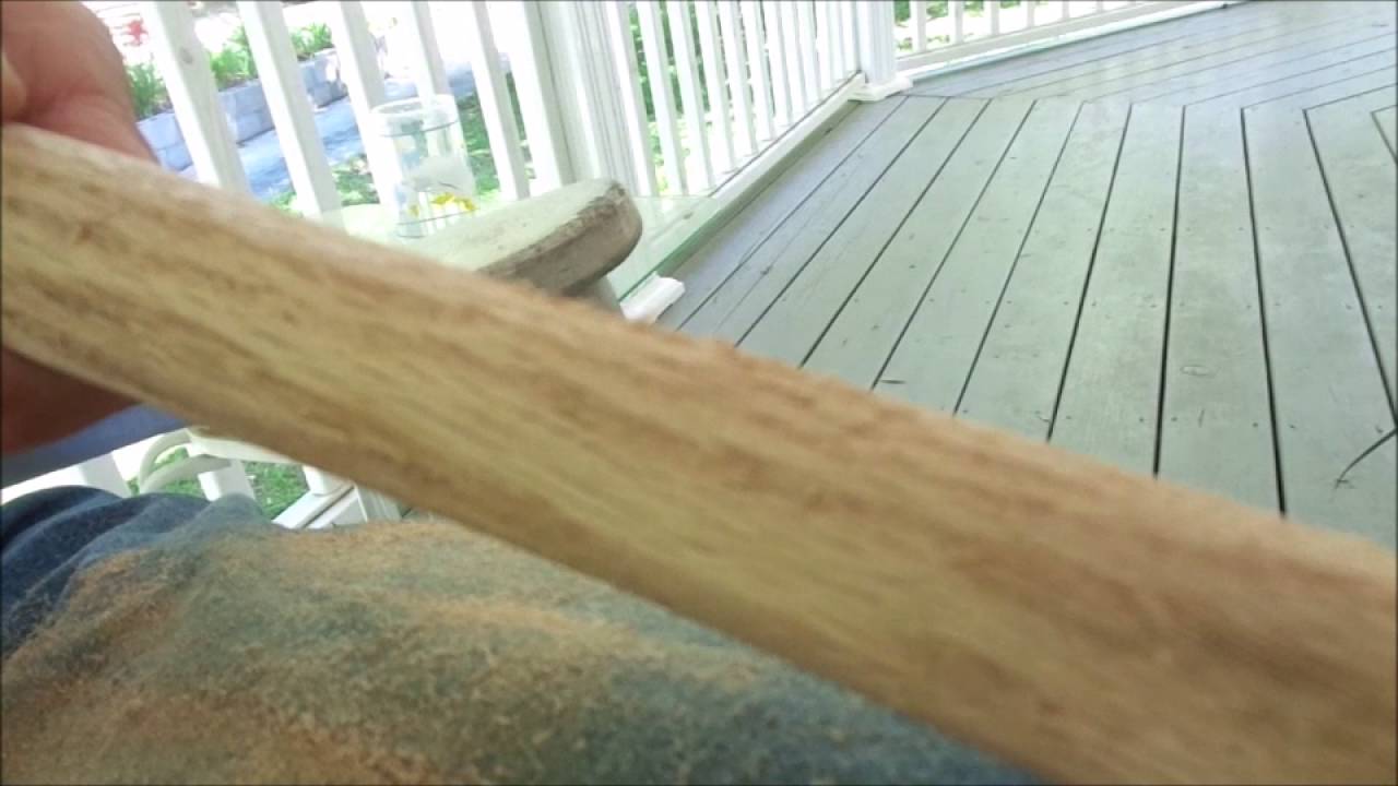 Carving a Wooden Hammer Handle YouTube