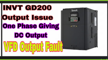 INVT GD200 Output Issue |One Phase Giving DC Output |VFD Output Fault Explained #NafeesElectronics