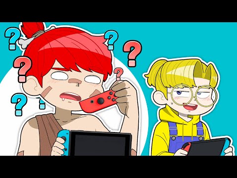 *밥친구* 원시인한테 닌텐도 스위치 주기