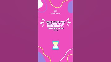 What starts with the letter "t", is filled with "t", and ends with "t"?