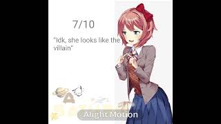 My mother rates ddlc charcters! 🥹 || #ddlc #yuri #natsuki #sayori #monika #rating || unexpected My mother rates ddlc charcters! 🥹 || #ddlc #yuri #natsuki #sayori #monika #rating || unexpected