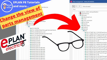 How can I change the Parts Management View in EPLAN