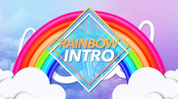 CUTE RAINBOW INTRO TEMPLATE (NO TEXT)