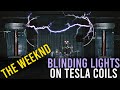 Tesla coil music the weeknds blinding lights