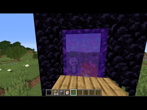 Minecraft How to Light a Nether Portal WITHOUT a flint and steel