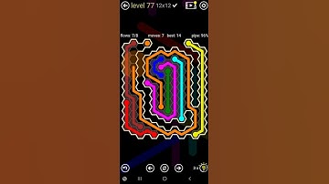 How To Solve Flow Free Hexes Worm Pack Level 77 12x12 Board Harder Walk Through Solution Walkthrough