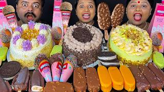 ICE CREAM MUKBANG RACE CHALLENGE & PUNISHMENT | BENGALI CAKE EATING SHOW ASMR MUKBANG VIRAL VIDEO