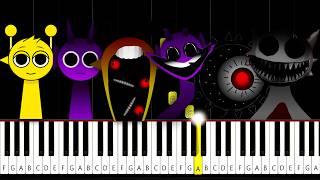 All SPRUNKI Sounds - 6 Phases - Piano Tutorial