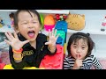 Jannie and Candy Pretend play with Colored Toy Blocks #shorts