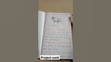 6th class English project work...✍️