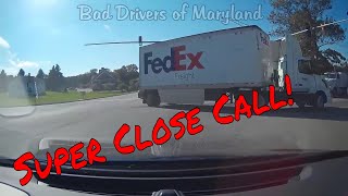 Extremely Close Call With Fedex Truck