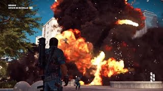 Just Cause 3 (PS4) Incredible fuel station explosion