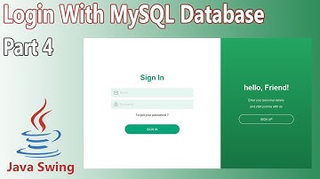 Java Swing UI Design - Login With MySQL Database (Part 4)