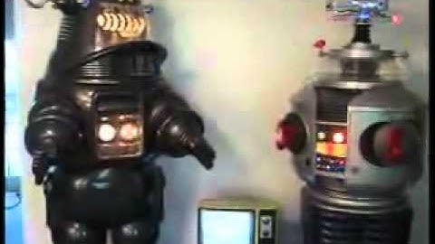 B9 and Robby Robot  "War of the Robots"